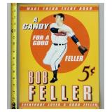 Bob Feller Retro Decorative 16x12 Metal Tin Sign