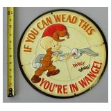 Bugs Bunny & Elmer Fudd  Retro Decorative Sign
