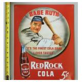 Babe Ruth Red Rock Cola Retro Decorative Sign