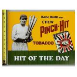 Babe Ruth Pinch-Hit Tobacco Retro Sign