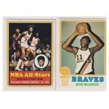 1973-74 Basketball Star Lot of 2 Cards
