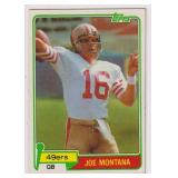 1981 Topps Football Joe Montana Rookie