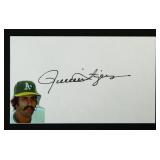 Rollie Fingers Signed Index Card