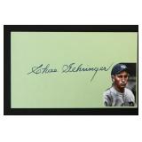 Charlie Gehringer Signed Index Card
