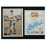 Joe Garagiola & Marty Marion Signed Lot of 2 Cards