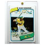 1980 Topps Rickey Henderson Rookie (Lower Grade)