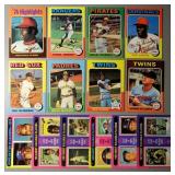 1975 Topps Baseball Lot of 14 Cards