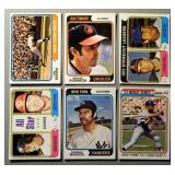 1974 Topps Baseball Lot of 6 Cards