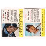 1963 Jello Star Lot of 2 Cards w/ Banks & Mathews