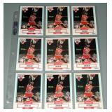 1990-91 Fleer Michael Jordan Lot of 9 Cards