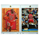 Michael Jordan Lot of 2 Cards w/ Hardwood Leaders