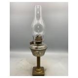 Antique Edward Miller Kerosene Oil Lamp