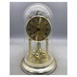 Plastic Quartz Anniversary Clock with Glass Dome