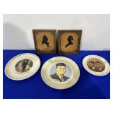 Vintage Pictures and J.F.K. Plates