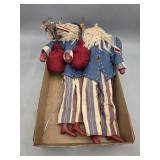 Primitive July 4th Dolls