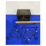 Vintage Metal Box with Hooks
