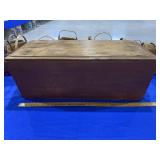 Primitive Wooden Box with Lid