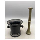 Cast-Iron and Brass Pestle