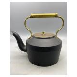 Cast-Iron and Brass Kettle