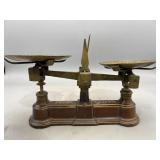 Antique French Force Brand Kitchen Scale
