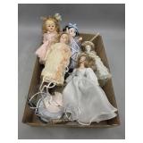 Porcelain Dolls w/ Stands