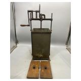 Vintage Metal Butter Churn
