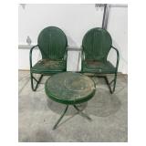 Metal Table and Chairs