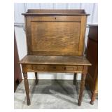 Antique Oak Slant Front Desk 56ï¿½X36ï¿½X24ï¿½