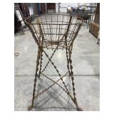 Rustic Wrought Iron Egg Plant Stand 30ï¿½ Tall