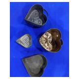 Copper and Metal Hearts