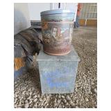 Milk Cooler & Mike Sells Potato Chip Tin
