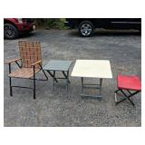 Outdoor Folding Patio Tables-All look to be in