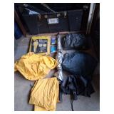 Rainsuits & Umbrella w/ Plastic Toolbox