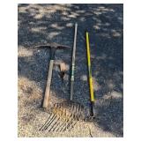 Long Handled Tools- Pitch Fork & Pick Ax