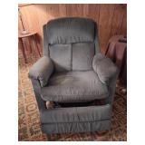 Grey Cloth Reclining Chair