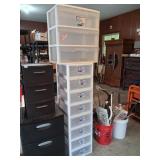 Sterilite Clear Plastic Storage Unit
