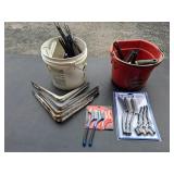 Wire Brushes, Shelving Brackets, Etc