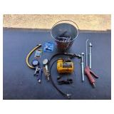 Various Air Gauges & 12v Air Compressor
