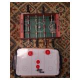 Miniature Foosball and Air Hockey Table