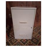 Metal Two Drawer Filing Cabinet