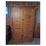 Entertainment Center w/ Assorted DVDs