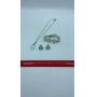 Matching set of necklace, bracelet and earrings
