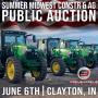 SUMMER MIDWEST CONSTRUCTION & AG EQUIPMENT AUCTION - JUNE 6TH AT 9AM ET