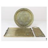 Copper Serving Trays / 3 pc