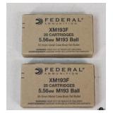 Federal Ammunition XM193 & XM193F / 2 boxes
