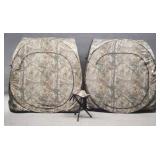 Spring Steel Ground Blinds & Stool / 3 pc