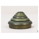 Brass Scale Weight Set / 7 pc