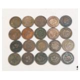 Indian Head Penny Collection / 20 Coins