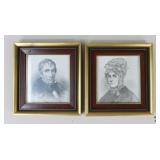 President Wm Henderson & Wife Portrait Prints