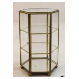 Brass & Glass Display Case